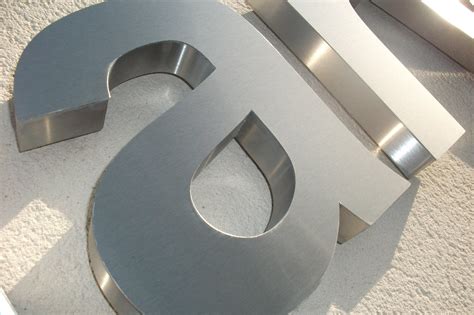 stainless steel sign letters